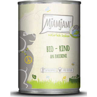 MjAMjAM Økologisk naturlig lækker - okse og squash 102.38 DKK/1 kg (6 x 400.0g)