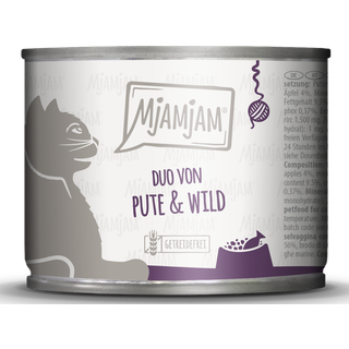 MjAMjAM Duo af kalkun og vildt med æblestykker 200 g 114.75 DKK/1 kg (6 x 200.0g)