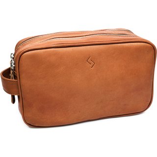Njord Toilet Bag Gedeskind Dobbeltrum Cognac