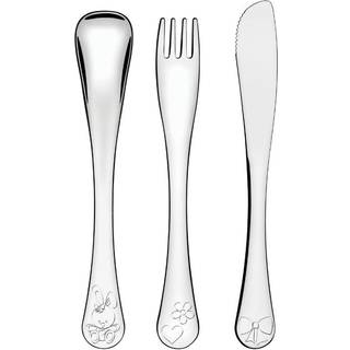 Tramontina motiv kanin-hjerte-sløjfe børnebestik 3 dele rustfrit