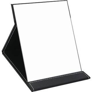 EFAILY folde rejsespejl PU brbart justerbart rektangulrt ultratyndt spejl til rejsecampinghjem (6,4W? 5,3L)