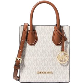 MK Mercer Extra-Small Logo and Leather Crossbody Bag - Natural - Michael Kors - ONE SIZE