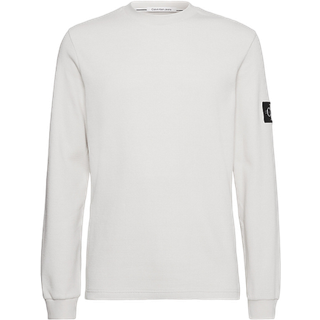 Calvin Klein - Waffle Ls Tee - Langærmede T-shirts til herre - Eggshell - S