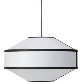 New Works Kite Pendant Ø55 Pendel White & Black Tyvek