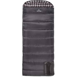 Teton Sports Fahrenheit regelm?ssig sovepose; Fantastisk til familie camping gr? bomuld foring 80 """" x 33 """" Regelm?ssig / 0f / -18c venstre lynl