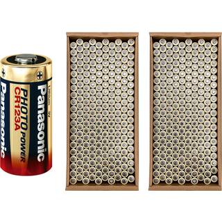Panasonic CR123A Batteri 400 Stk. Kasse - Bulk