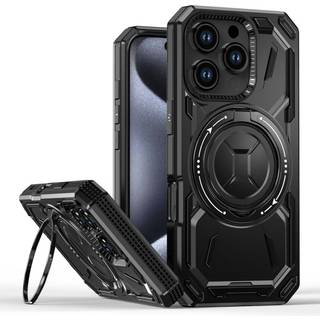 EIDERWOOD iPhone 16 Pro Håndværker Bagside Cover m. Magnetisk Kickstand - MagSafe Kompatibel - Sort