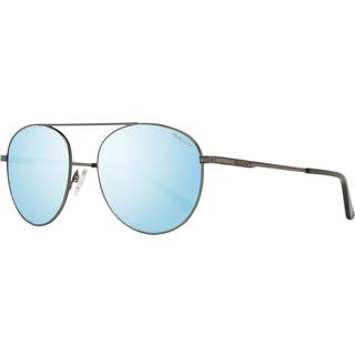 Gant GA7106 09X 54 Solbriller Mænd Silver - Gunmetal - 54mm