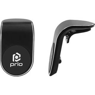Prio L-Shape Universal Magnetisk Mobilholder til Luftkanal - Sort