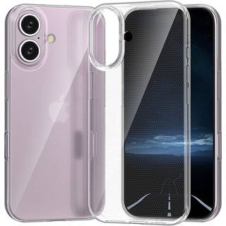 EIDERWOOD iPhone 16 Fleksibelt Plastik Bagside Cover - Gennemsigtig