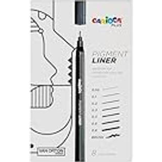Pigment liners sort 8stk. ass. i æske