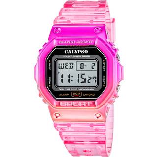 Calypso Digital Color Splash 5874/1 - Pige - 44 mm - Digitalt - Quartz - Mineralglas