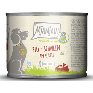 MjAMjAM Økologisk naturlig lækker - svin og græskar 144.75 DKK/1 kg (6 x 200.0g)