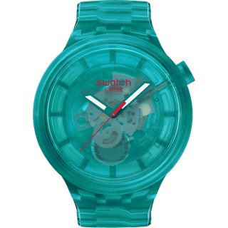Swatch TURQUOISE JOY Turquoise Dial Bio-Sourced Material Strap Unisex Watch SB05L101