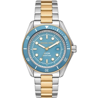 MK Oversized Maritime Two-Tone Watch - Silver - Michael Kors - ONE SIZE