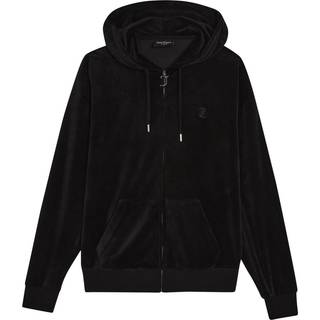 Halan Oversized Zip Thru Hoodie W Black (XS)