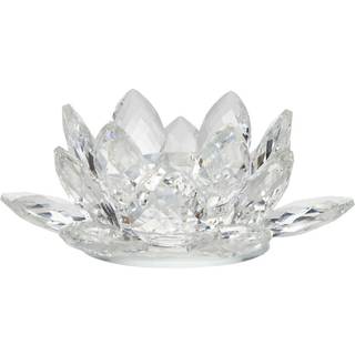 Margit Brandt - Fyrfadsstage - Lotus krystal - Clear - Ø14,5 cm