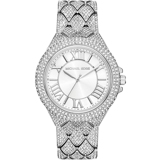 MK Oversized Camille Pavé Silver-Tone Watch - Silver - Michael Kors - ONE SIZE