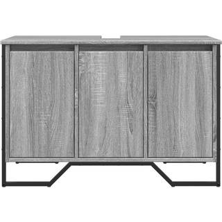 Underskab Til Håndvask 91X35X60 Cm Konstrueret Træ - Grå sonoma-eg