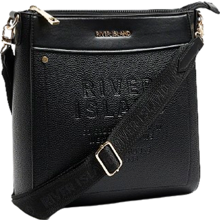 River Island River Island Black Embossed Cross-Body Bag