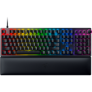 Razer Huntsman V2 - Optical Gaming Keyboard with Near-zero Input Latency - Doubleshot PBT Keycaps - Sound Dampening Foam - Clicky Purple Switch - Swiss Layout
