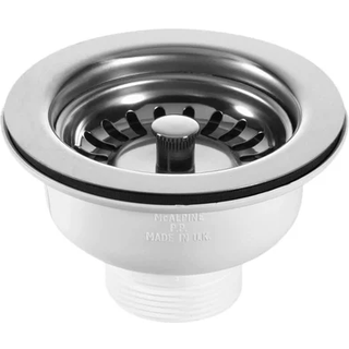 Milton Megatherm bundventil t/køk vask 1 1/2" x 113, krom