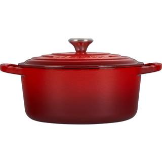 Le Creuset støbejernsgryde 22 cm signature cerise