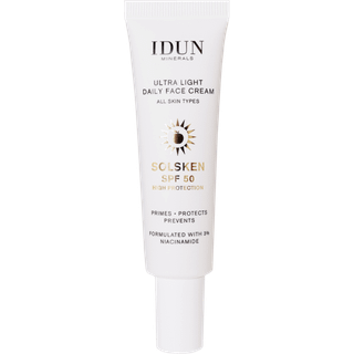 IDUN Minerals Ultra Light Face Cream SPF 50 - 30 ml.