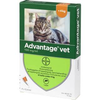 Advantage pour-on Vet kat, 0-4 kg