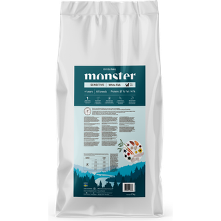 Monster Dog Original Sensitive White Fish - 17 kg