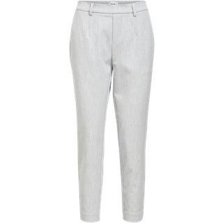 Object - Objlisa Slim Pant - Damebukser - Light Grey Melange - 40