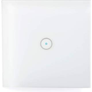 Nedis - SmartLife Vægkontakt | Wi-Fi | Enkelt | Vægbeslag | 1000 W | Android™ / IOS | Glas | Hvid - WIFIWS10WT