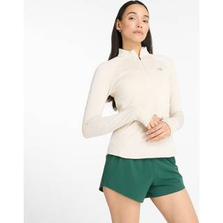 New Balance Women's Athletics Heat Grid Half Zip Linen Heather, XL