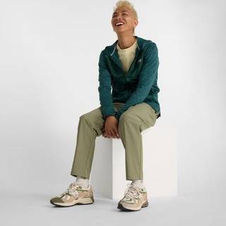 Sweatshirt med hætte New Balance Heat Grid Hooded Full Zip mj43206-nus Størrelse M