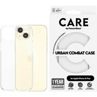 CARE by PanzerGlass Flagship Case Transparent Urban Combat w. Clear Frame iPhone 15 Plus