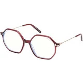 TOM FORD Kvinde FT5952-B 69 Optiske stel Acetat Bordeaux Geometrisk Normal