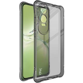 OnePlus Nord CE4 Lite (5G) IMAK Mat Fleksibel Plastik Bagside Cover - Gennemsigtig / Sort
