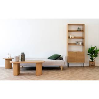 Kells Sovesofa, mørk sand og natur ben