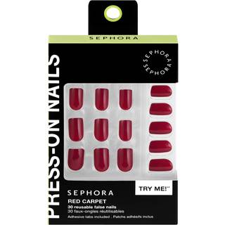 Sephora Collection - Genanvendeligt Sæt Med Kunstige Negle, Selvklæbende Pads - Geleffekt - Press-on Nails- 24 A - For Women
