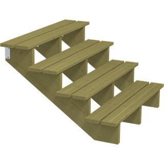 Plus Terrassetrappe 4 trin 34,2° 120 cm