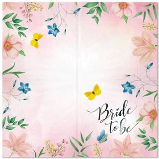 10 stk. Frokostservietter Bride to be