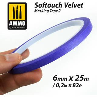 Softouch Velvet Masking Tape 2 (6mm x 25M)��