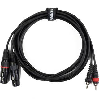 Perfex XLR Hun til Phono RCA Kabel (3m)