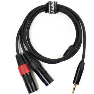 Perfex 2x XLR Han til 3,5mm Minijack Kabel (1,3m)