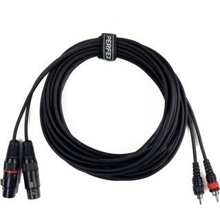 Perfex XLR Hun til Phono RCA Kabel (6m)