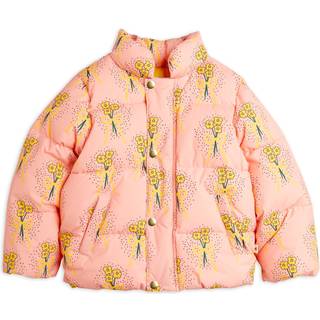 Mini Rodini Pink Winter Flowers City Puffer Vinterjakke