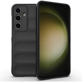 EIDERWOOD Samsung Galaxy S24 FE Fleksibelt Plastik Bagside Cover - Sort