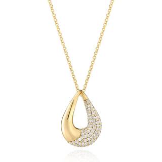Glorenza Halskæde, Gold Plated, 45 cm