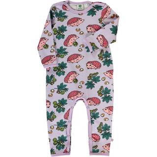 Småfolk Baby bodysuit with hedgehogs  Orchid Petal 80 cm  Lilla  80 cm  kvinde