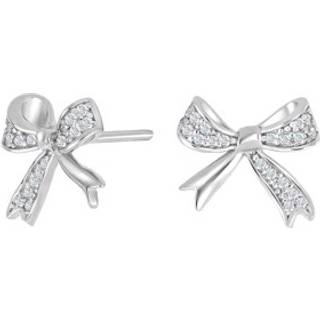 Joanli Nor OLYMPIANOR ørestikker sløjfe i sølv med zirkonia